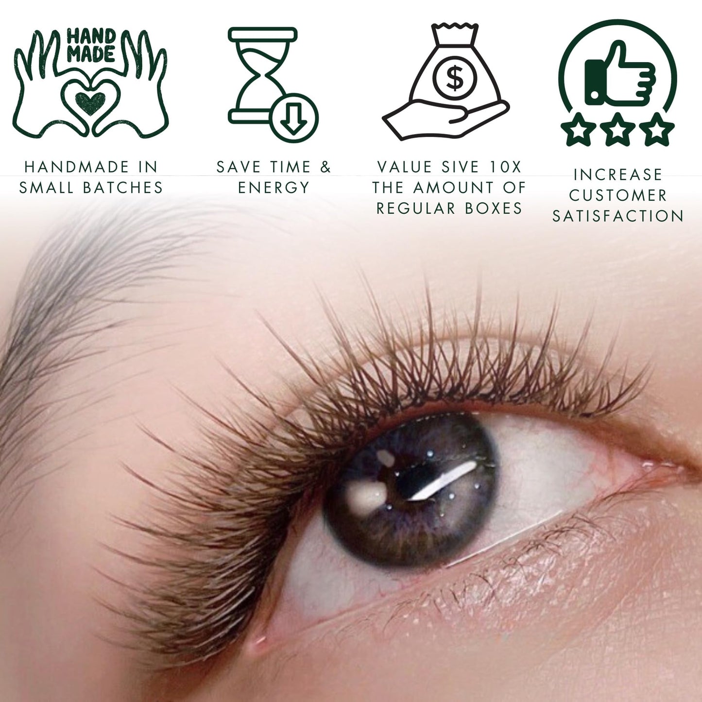 1200 Fans - 6D Premade Volume Fans - Mix 8 sizes in 1 From 9-16mm - Pinneacle Premade Volume Fans For Professional Eyelash Extension - Lash Extension Accessories, lash tools (Brown - CC)