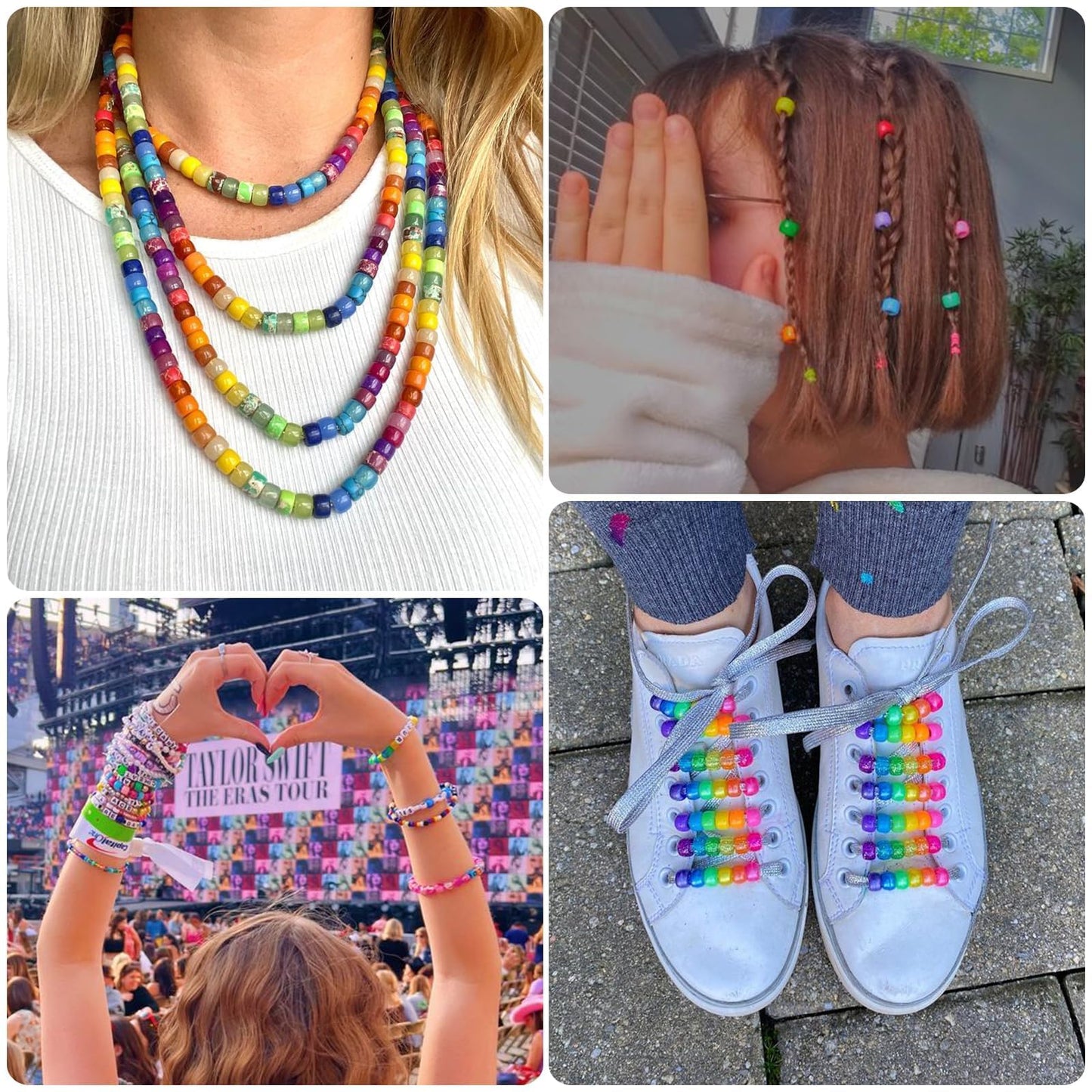 Song Xi 3500pcs Pony Beads for Bracelets, Friendship Bracelet Kit Included Letter Beads, Kandi Bead, Number Charm Bracelet Beads, Elastic Strings, Bracelet Making Kit Crafts for Adults