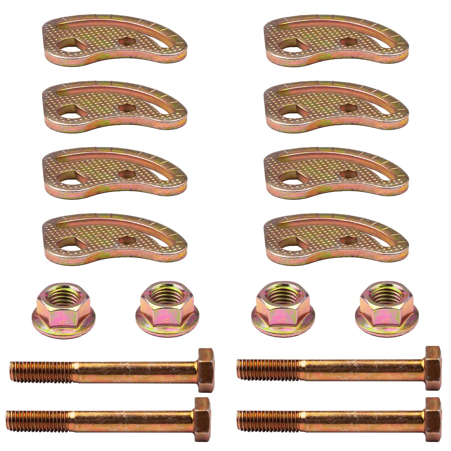 Upper Control Arm Bolts Alignment Camber Bolt Kit Fit for Chevrolet Silverado 1500 1500HD Classic GMC Yukon XL Savana Sierra Hummer H2 H2T 2WD 4WD ± 1.5° Correction Adjustment Suspension Kit 4Pcs