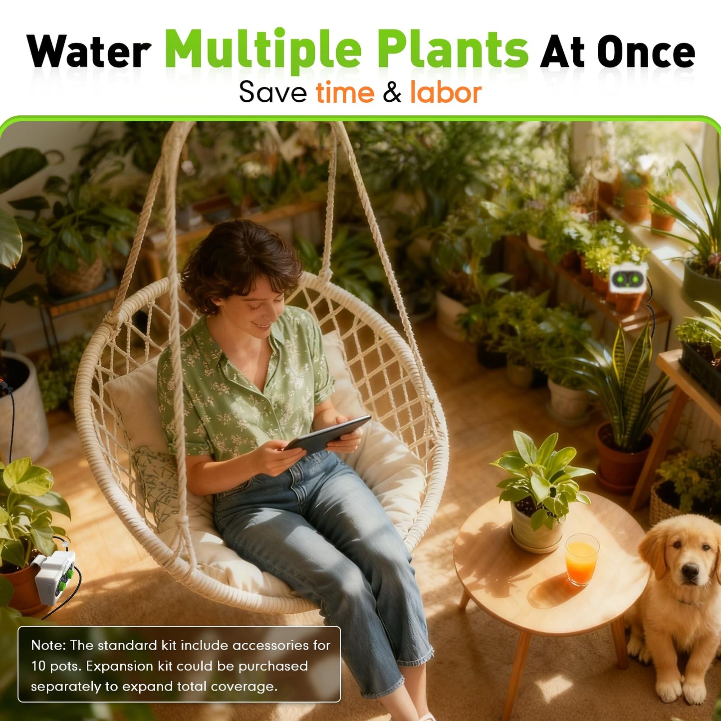 RAINPOINT Dual-knob Control Automatic Plant Waterer Indoor