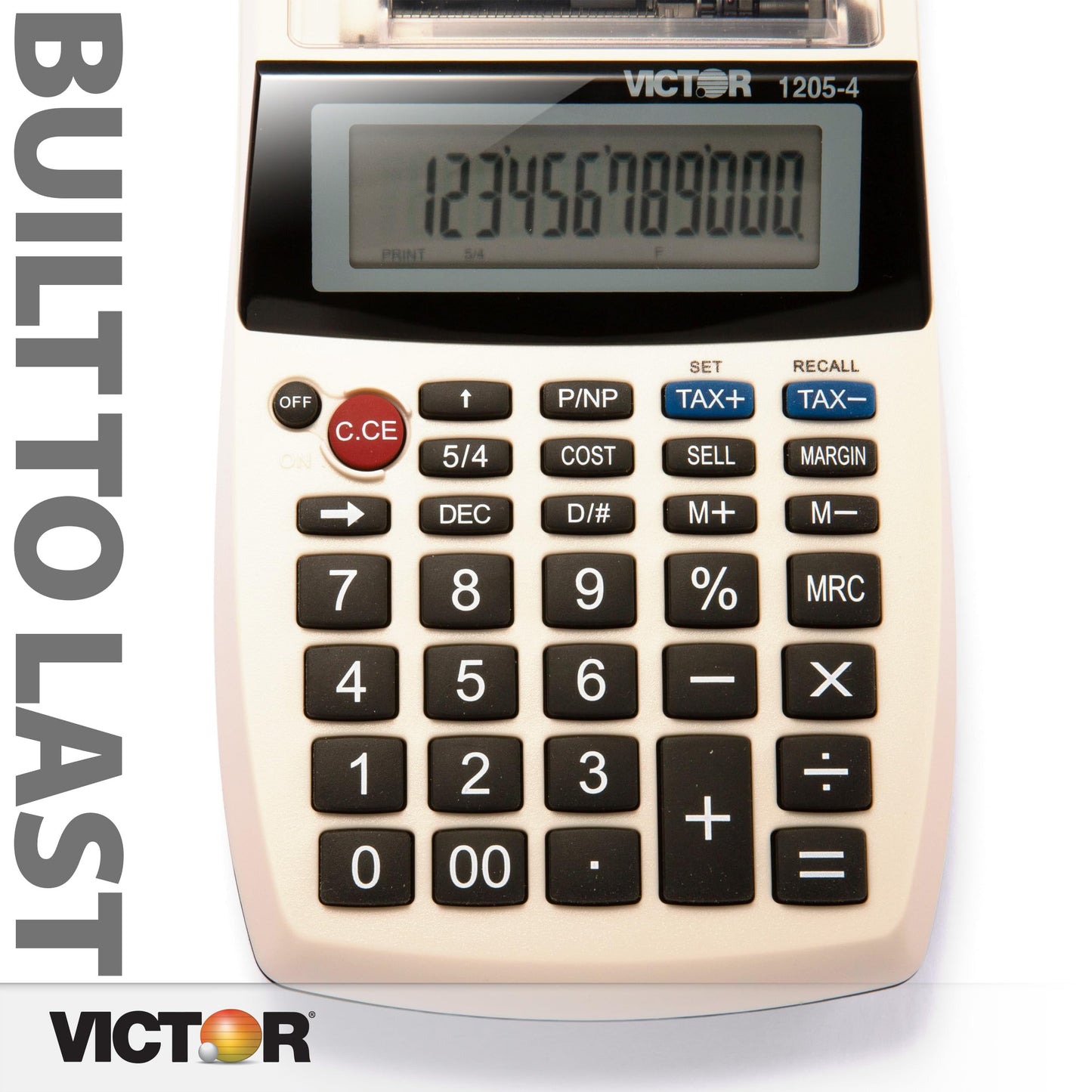Victor VCT12054 12-Digit Portable Printing Calculator (VCT12054), 1.8" x 4" x 8"