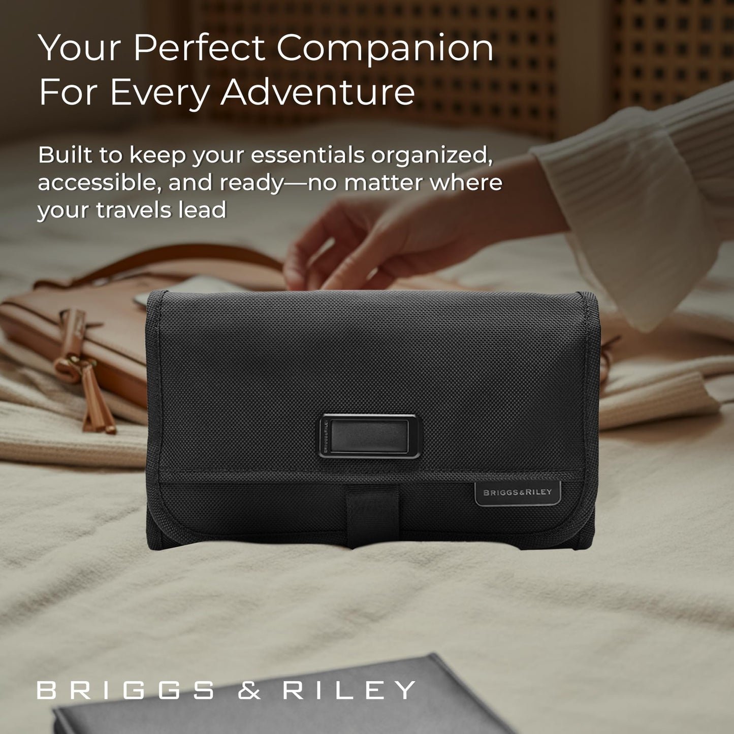 Briggs & Riley Baseline Slim Hangable Toiletry Kit, Black