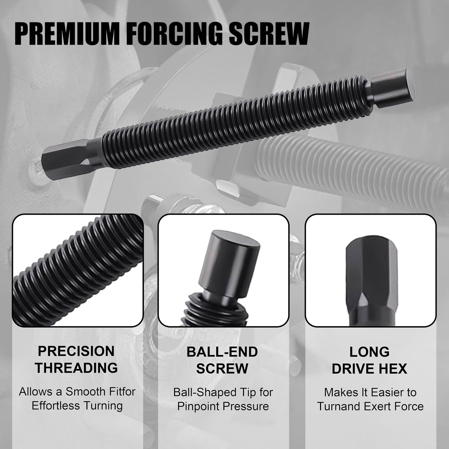 SGT 40100 Hub Remover Set,Wheel Bearing Hub Remover Tool Set Compatible with 5 6 8 Lug Hub Assemblies on Cars and Trucks,Wheel Hub Removal Tool with Gloves