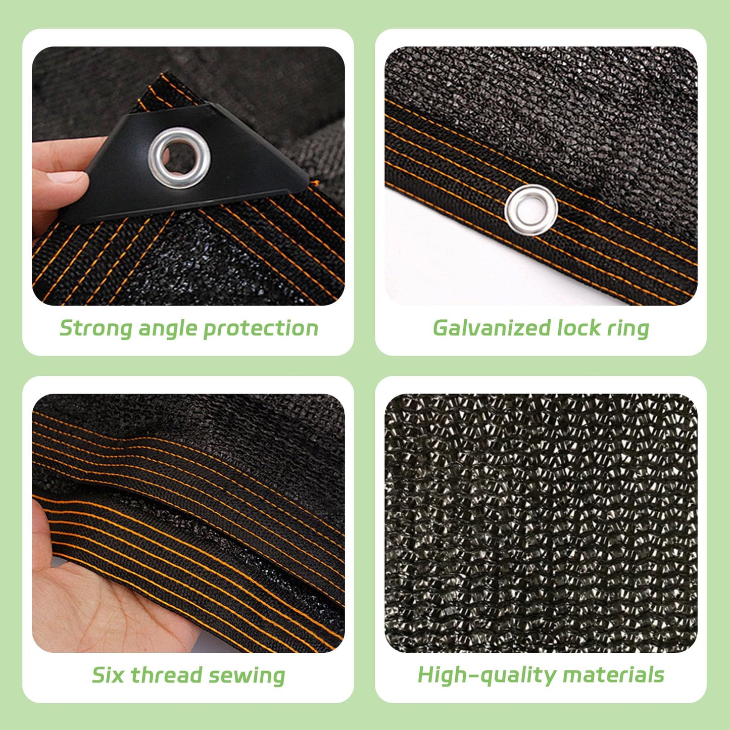 90% Black Shade Cloth for Patio, 10 x 12 FT Mesh Tarp Sun Shade Cloth with Grommets, Sun Shades Outdoor Patio Shade Neting Cover for Garden Greenhouse Pergola Plants Chicken Coop Shade Sail