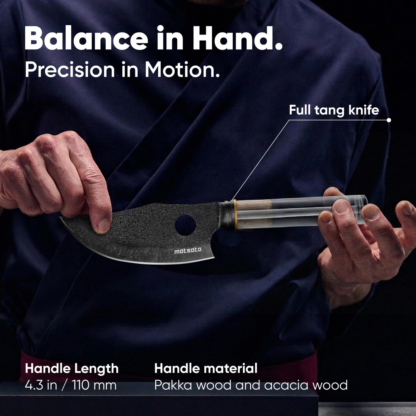 Matsato Osuren Chef Knife 6.3 Inch – Japanese Stainless Steel Kitchen Knife, Professional Chef Knife for Cooking, Chopping & Meat Prep, Sharp Cutting Kitchen Knife for Food Prep – Couteau Cuisine