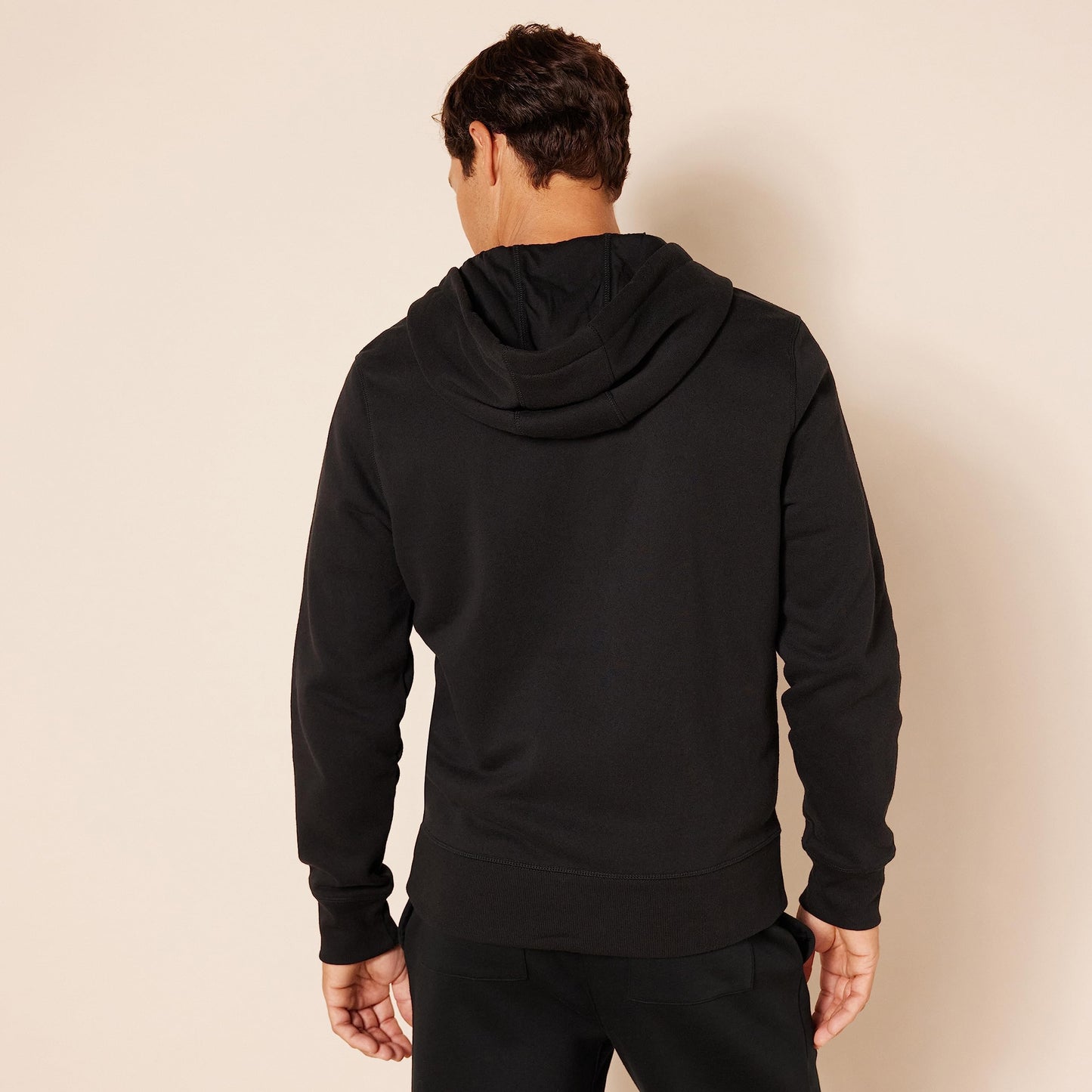Amazon Essentials Men's Big & Tall Full-Zip Hooded Fleece Sweatshirt, Black, 3X Tall