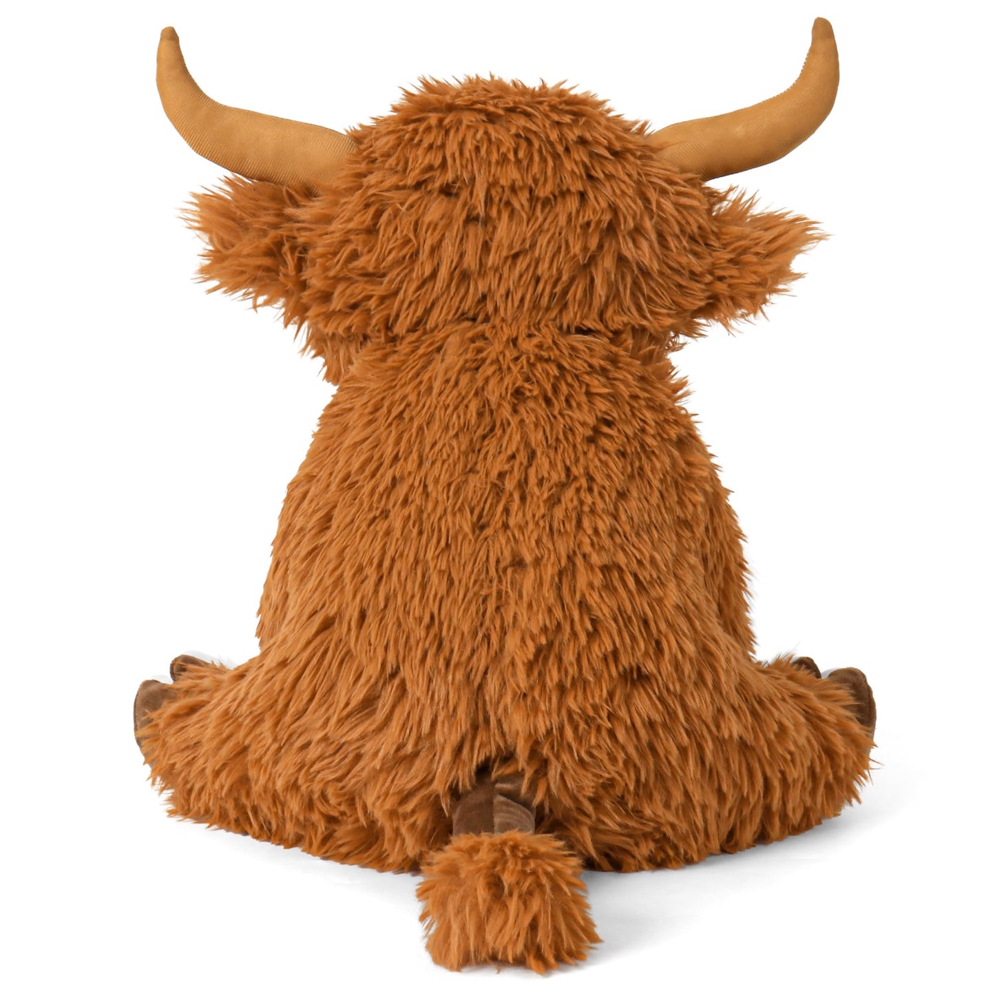 5lbs Highland Cow Weighted Stuffed Animals, 16in Tall Big Highland Cow Plush Toy, Soft Adorable Stuffed Animal for Kids and Adults Highland Cattle Gift Plushie Decor
