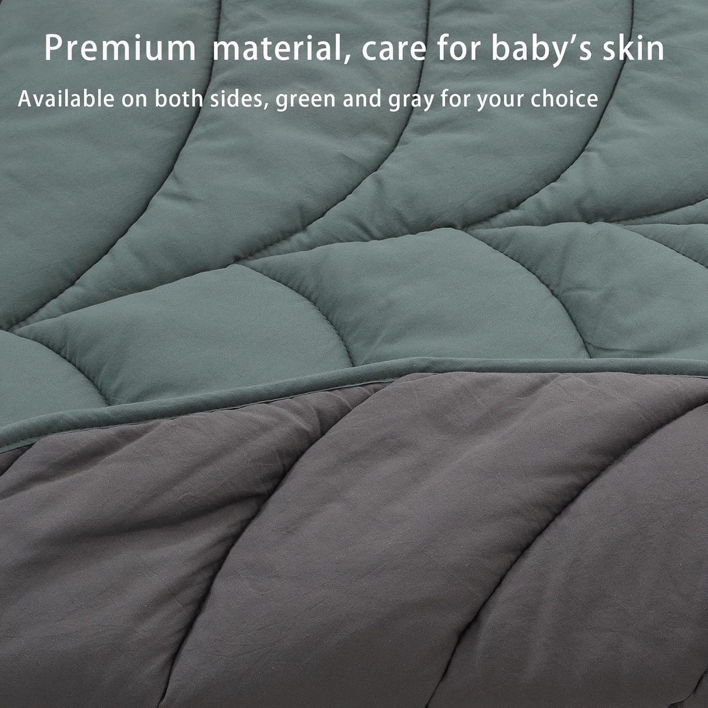 Leaf Nursery Rug, Machine Washable Baby Play Mat, Soft Playmat for Newborn, Special Padded Baby Floor Mat, Crawling Baby Mat for Tummy Time Infants