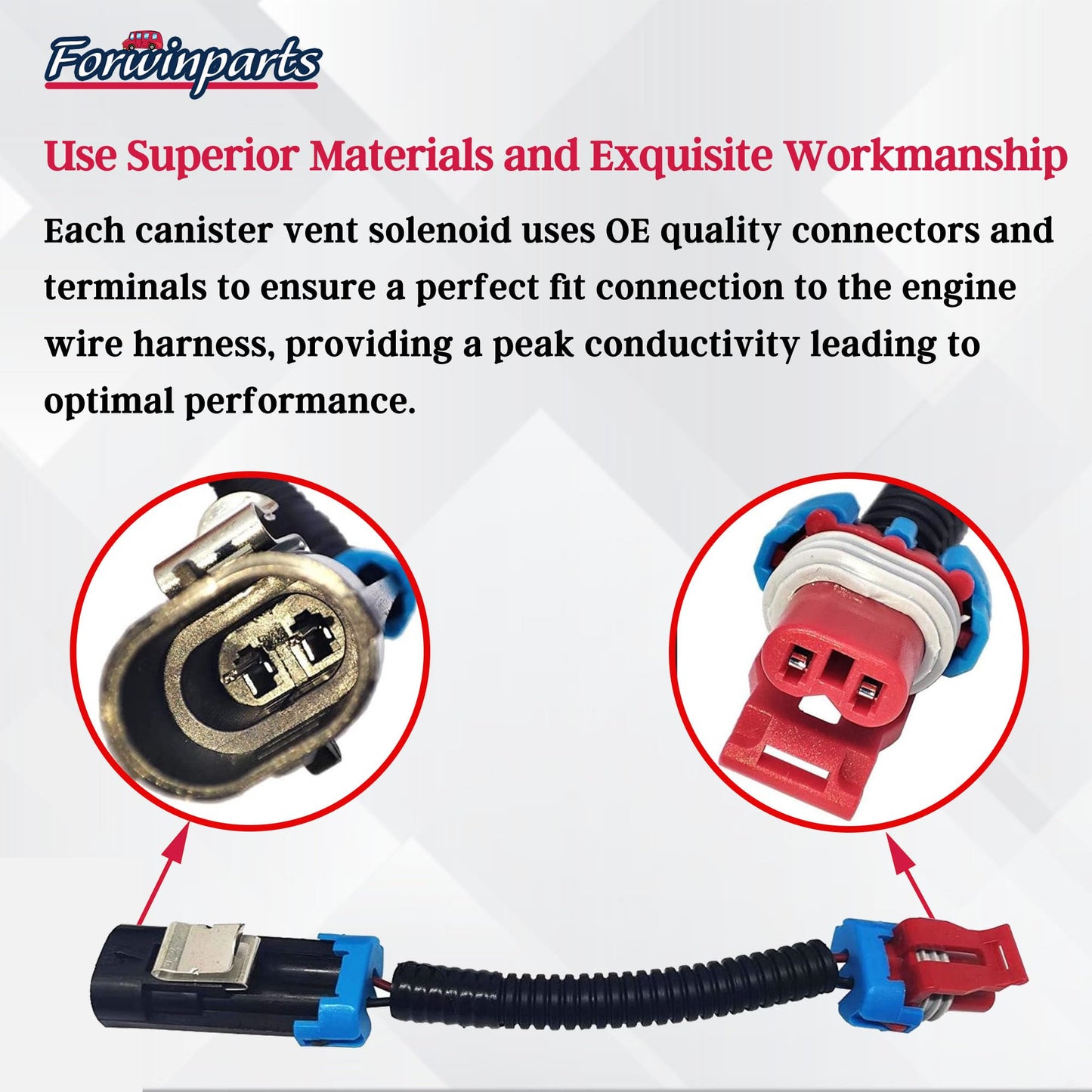 Forwinparts Evap Canister Vent Solenoid Valve Assembly P0449 for 2004-2010 Chevy Silverado GMC Sierra 1500 2500 3500 HD Classic Vapor Canister Vent Solenoid 19207763 911-237 10357992 CVS34