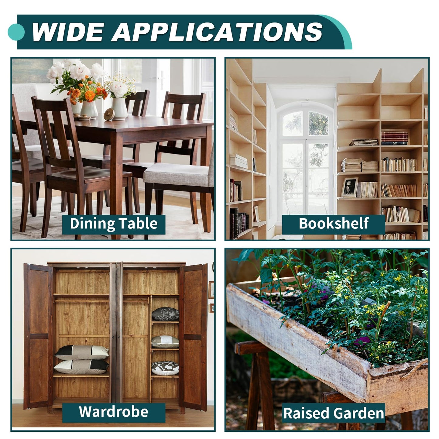 20Pcs Corner Braces,4"x4"x2" Black L Brackets for Wood,Heavy Duty 2mm Steel Joist Right Angle Brackets,Raised Garden Bed Corner Brackets,90 Degree L Shape Bracket for Furniture,Bed,Shelf Bracket…