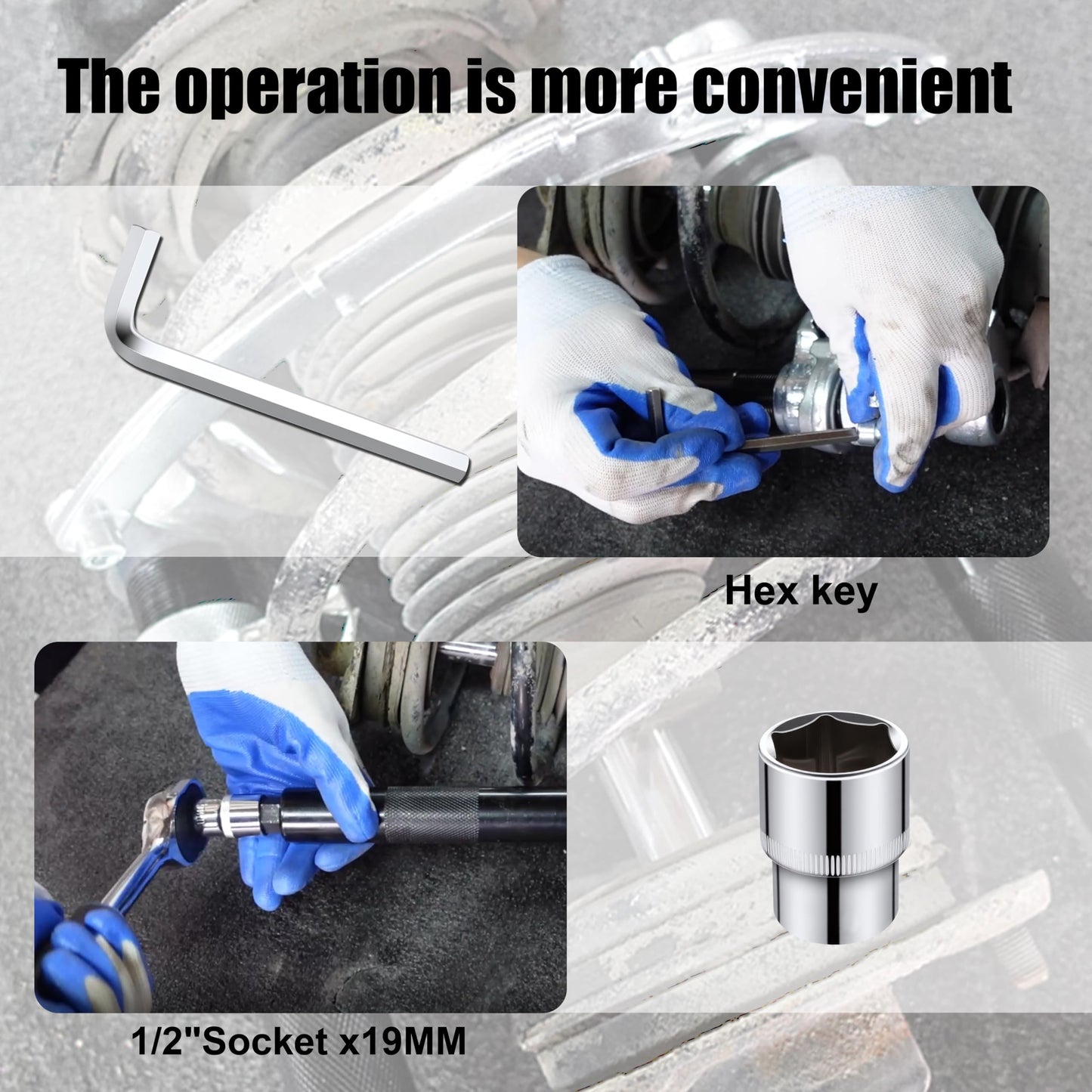 SGT Coil Spring Compressor Tool, Heavy Duty Universal Strut Spring Compressor Tool Set,Spring Compressor Tool Automotive for Car Truck with Safety Brackets