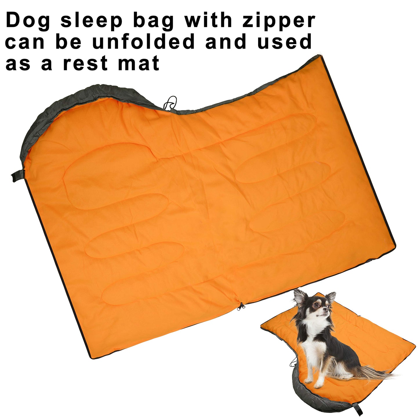 Dog Sleeping Bag Waterproof Pet Bed Soft Warm Dog Cat Mat Cushions with Portable Storage Bag for Indoor Outdoor Travel Camping Hiking Backpacking