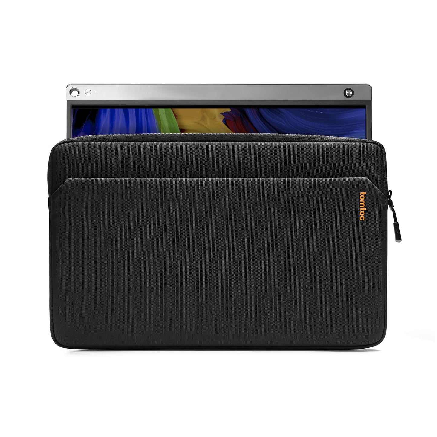 tomtoc Light-A18 Slim 15.6 Inch Portable Monitor Sleeve Case with Acessories Storage, Light Protective Carrying Sleeve for Most 15.6 in Portable Monitors with Eco-Friendly Fabric