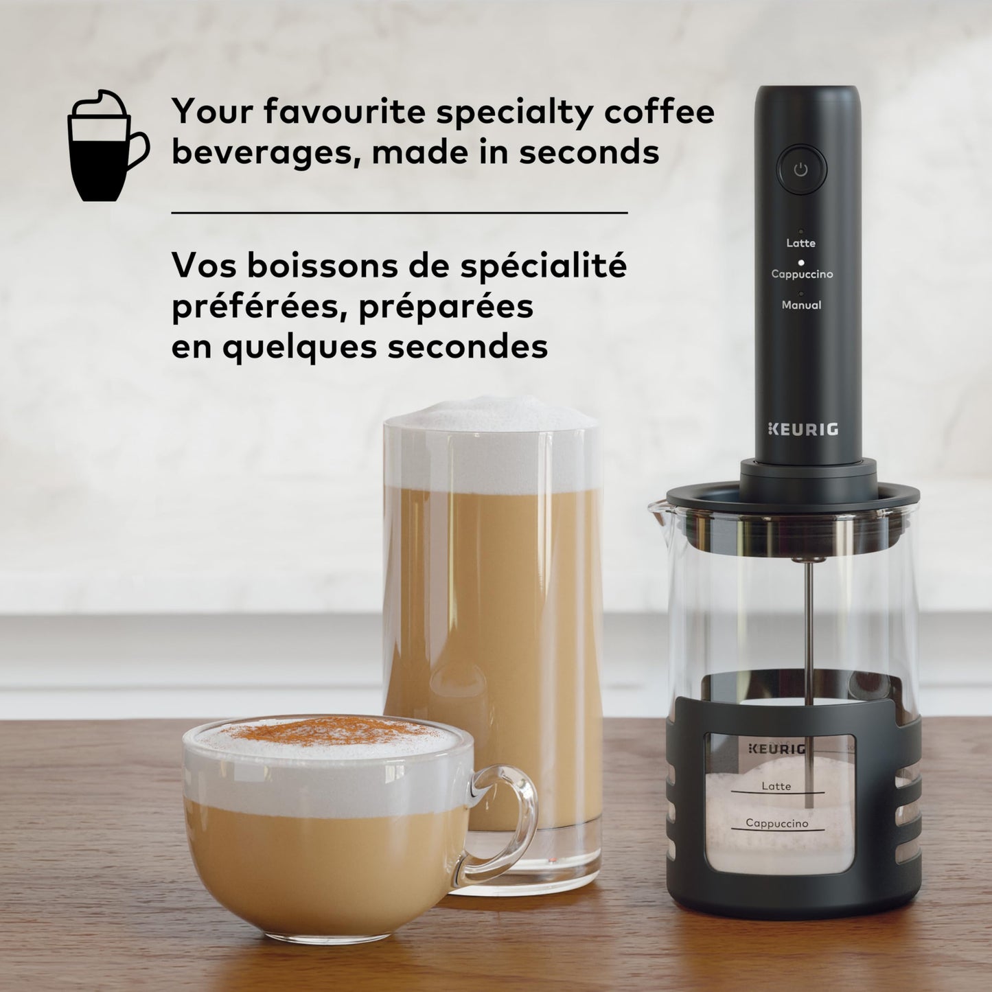 Keurig SimpleCafé Milk Frother for Lattes and Cappuccinos