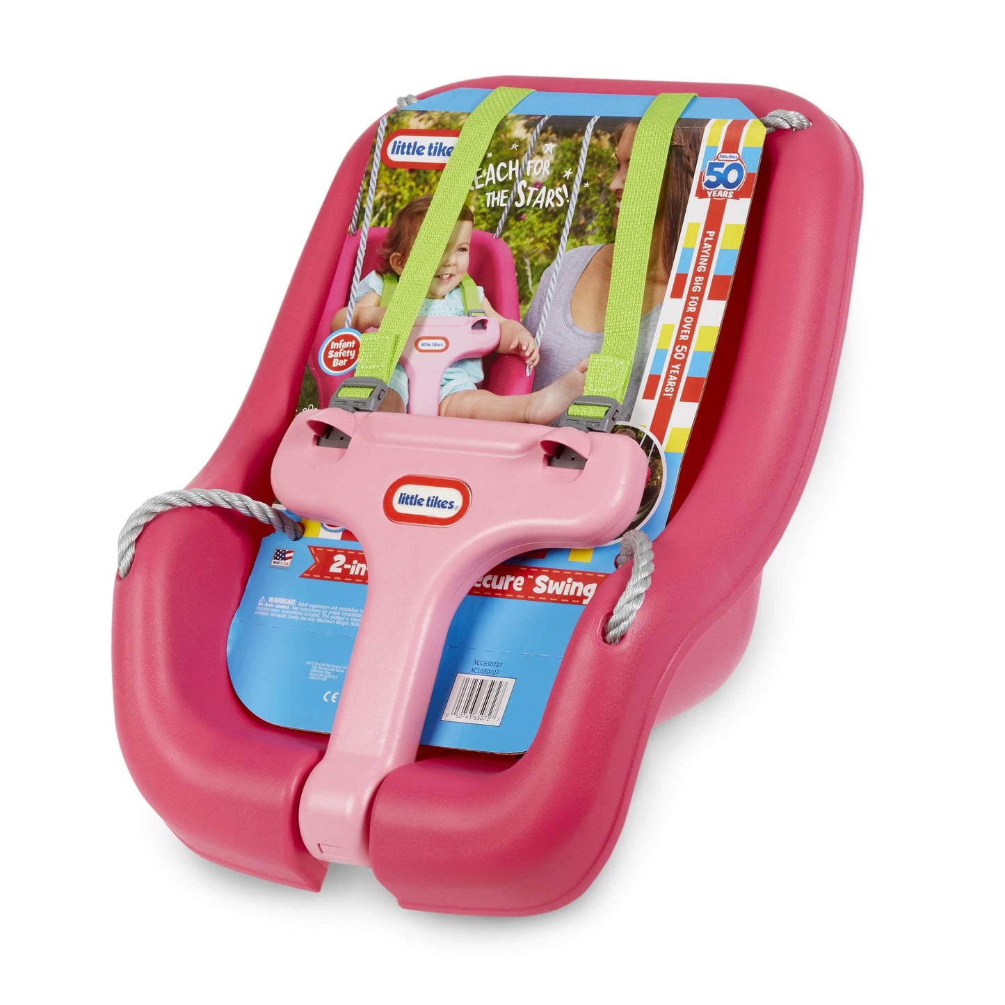 Little Tikes 2-in-1 Snug 'N Secure Swing Magenta