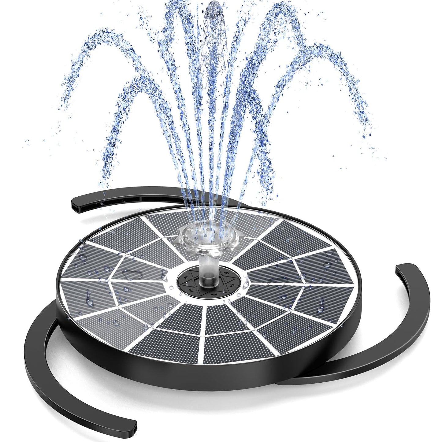 AISITIN Solar Fountain 2026 Upgraded, 3.7W Solar Powered Fountain Pump for Outdoor with 4 Spray Effects, Solar Pond Pump Floating Fountain Pump for Garden,Bird Bath,Pond,Water Feature