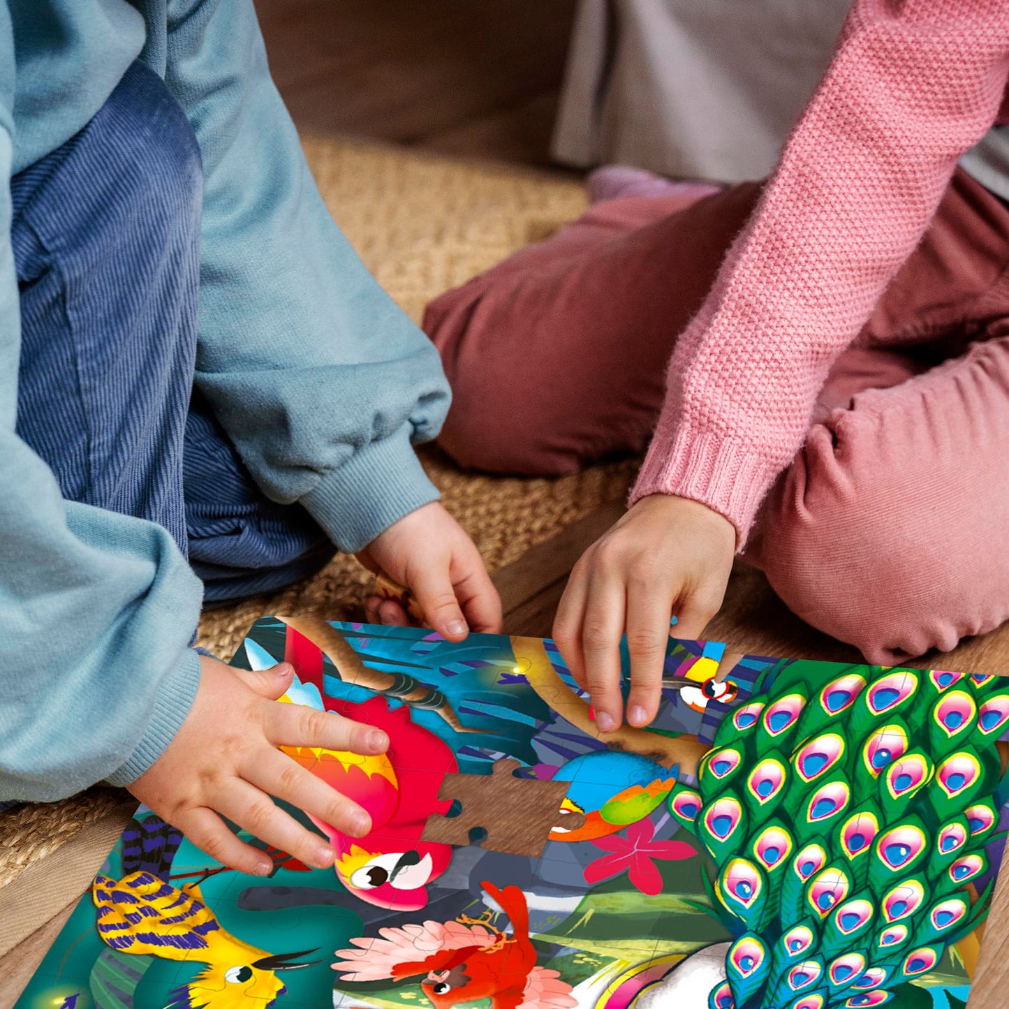 QUOKKA Puzzles for Kids Ages 4-6 – Set of 4x60 Jigsaw Puzzles for Toddlers 3-5 – Polar, Birds, Animals Toys Children 6-8 yo – Gift Educational Game Boys and Girls Who Love Nature and Wildlife
