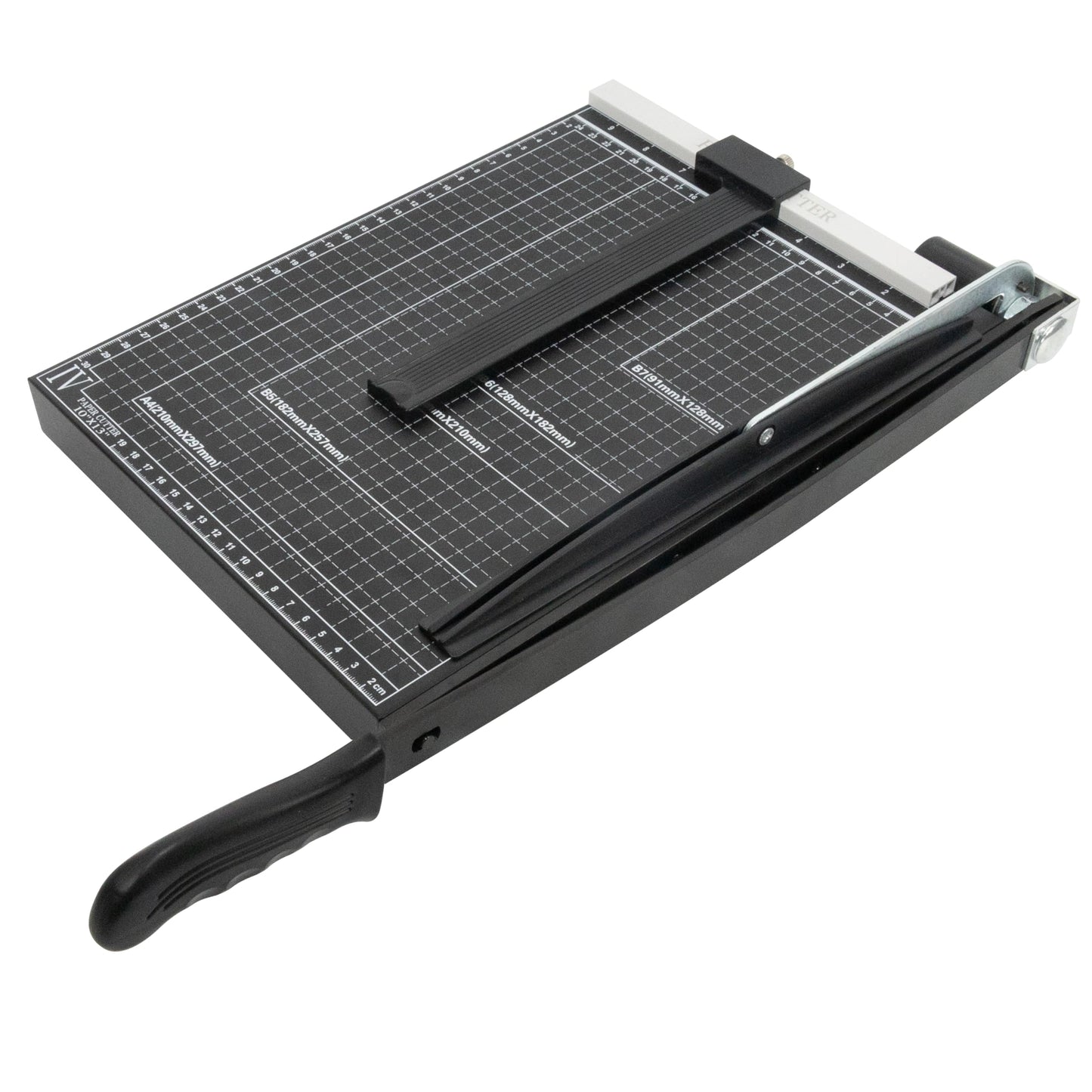 TEXALAN Precision Paper Cutter for A4/B5/A5/B6/B7, 10x13 inches, 70GSM Capacity, Metal Base Black