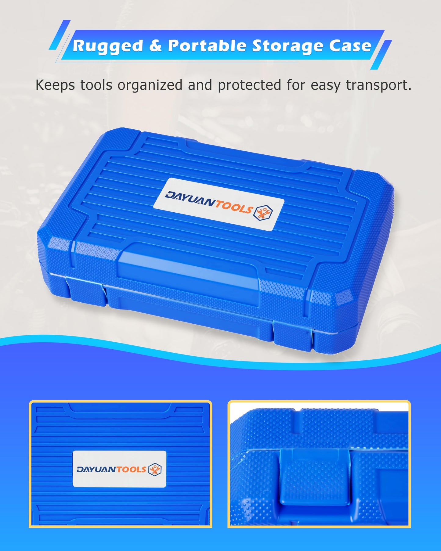 DAYUAN Motorcycle Flywheel Puller, Motorcycle Flywheel Extractor Compatible with Yamaha Kawasaki Honda Suzuki-10Pcs Set with Case