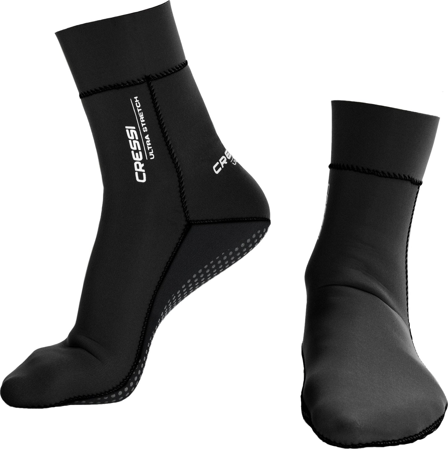 Cressi Ultra Stretch Socks 1.5 mm, Black, XL
