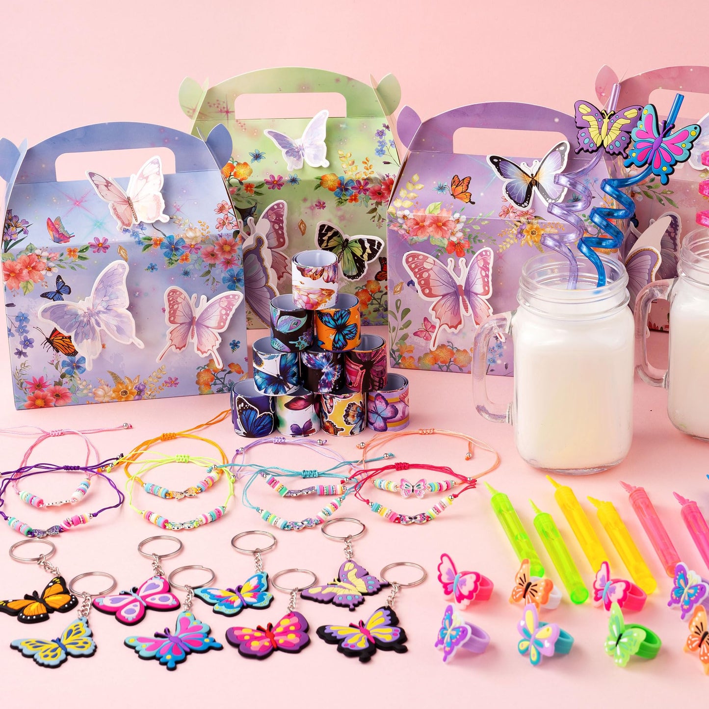 Butterfly Party Favors Fairy Birthday Party Supplies for Girls Kid Toy Gift Prize Goodie Bag Stuffer Butterfly Decorations Party Favors