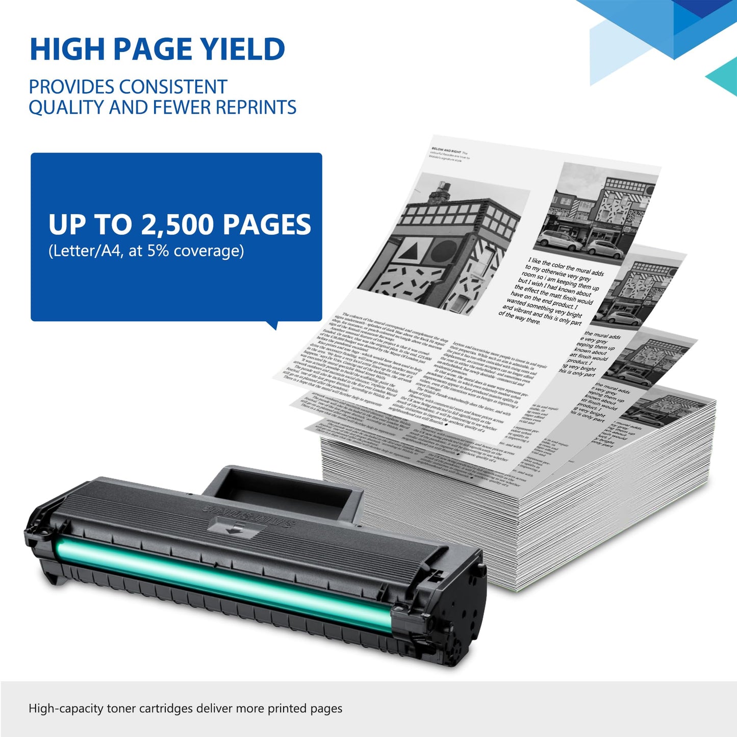 MLT-D111S D111S SU814A Black Toner Cartridge 2,500 Pages High Yield Replacement for Samsung D111S 111S Xpress M2020 M2020W M2070FW M2070W M2022 M2022W M2070 M2070F Printer Ink 1-Pack