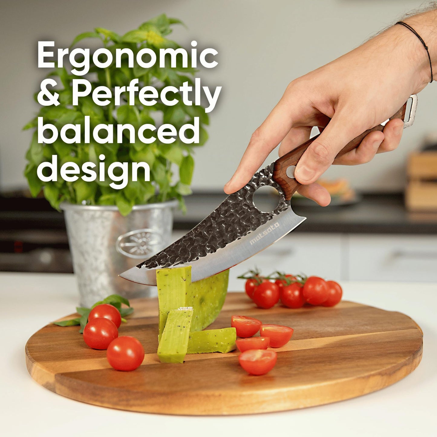 Matsato Kitchen Knife Sharp, Chef's Knife, Japanese Steel Knife, Original for Kitchen Knife, Japan Steel Knife, Perfect for Cutting and Chopping, Perfect Gifts for Women, Kitchen Gifts 6.3 Inch