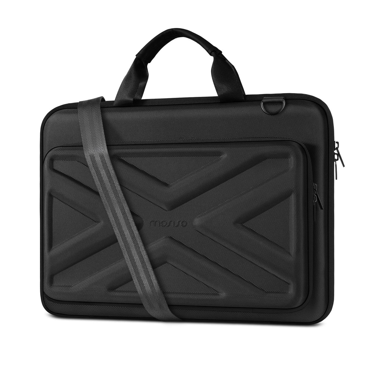 MOSISO Laptop Bag for Men,15-16 inch Computer Bag Compatible with MacBook Air 15 inch/Pro 16 inch, HP, Dell, Lenovo, Asus, Acer, Hard Shell Laptop Case with Front Pocket&Shoulder Strap, Navy Blue