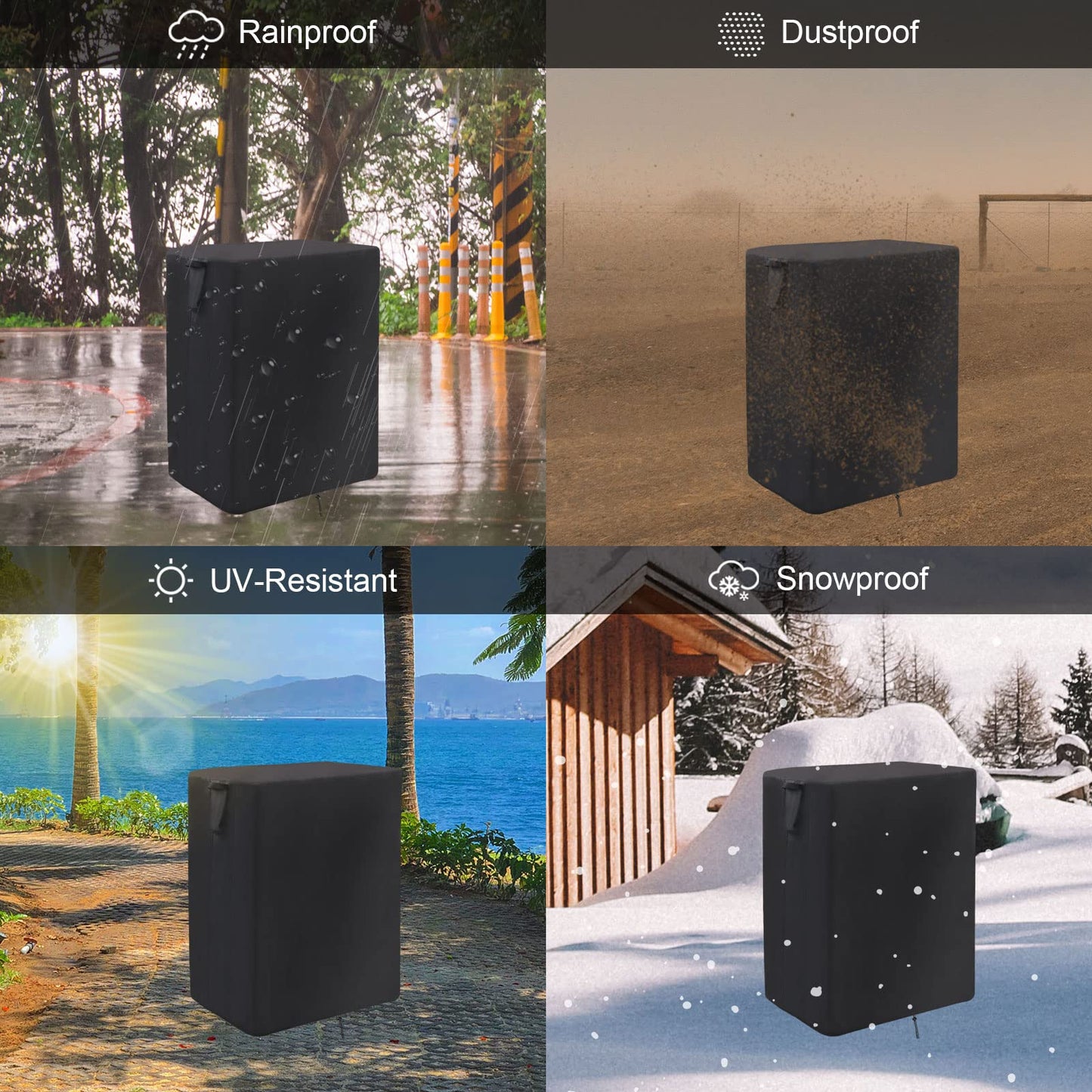 Ancadar Prep Table Cover for Keter Unity Portable Table, Outdoor BBQ Cart Cover Buffet Grill Table Cover Bar Tool Cart Cover Cooler Covers Waterproof (40inch)