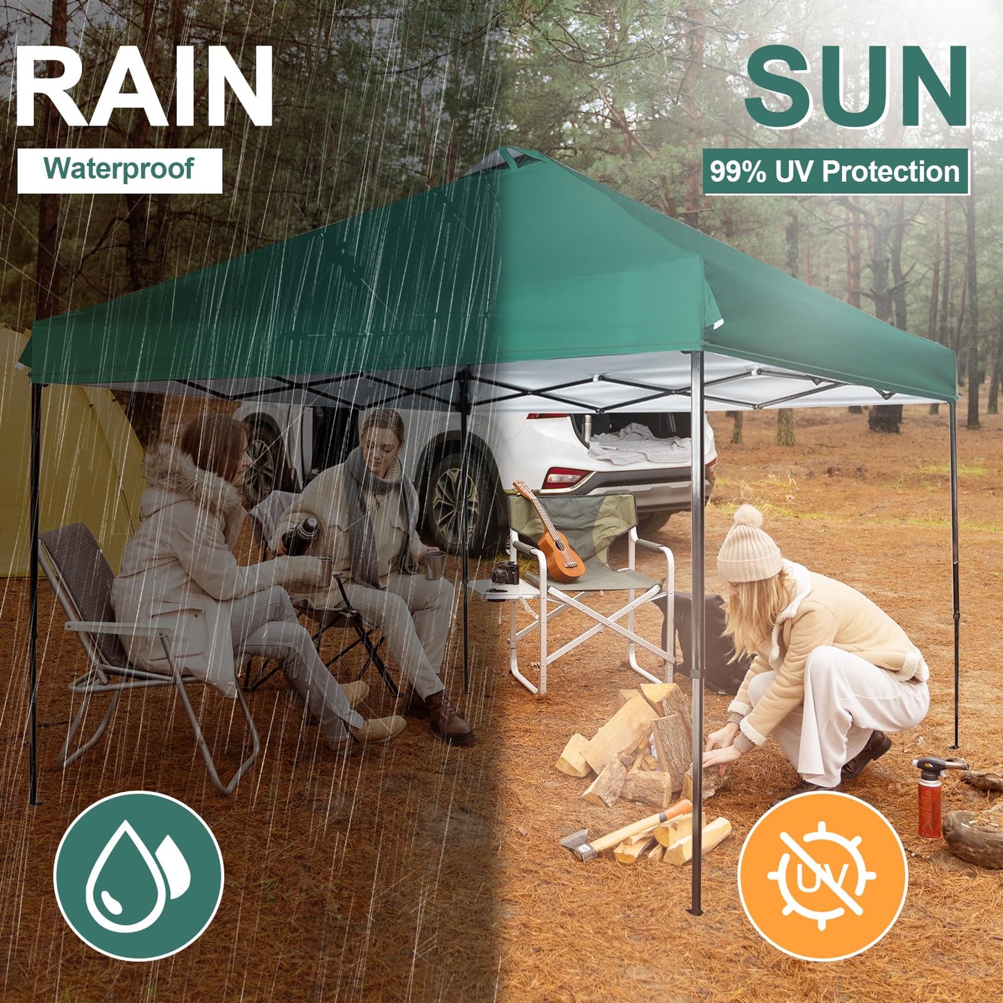 10x10 Canopy Replacement Top, Waterproof Pop Up Canopy Tent Top Cover for Straight Leg Frame, Canopy Top Sunshade Coated for Outdoor Garden Gazebos Patio Camping