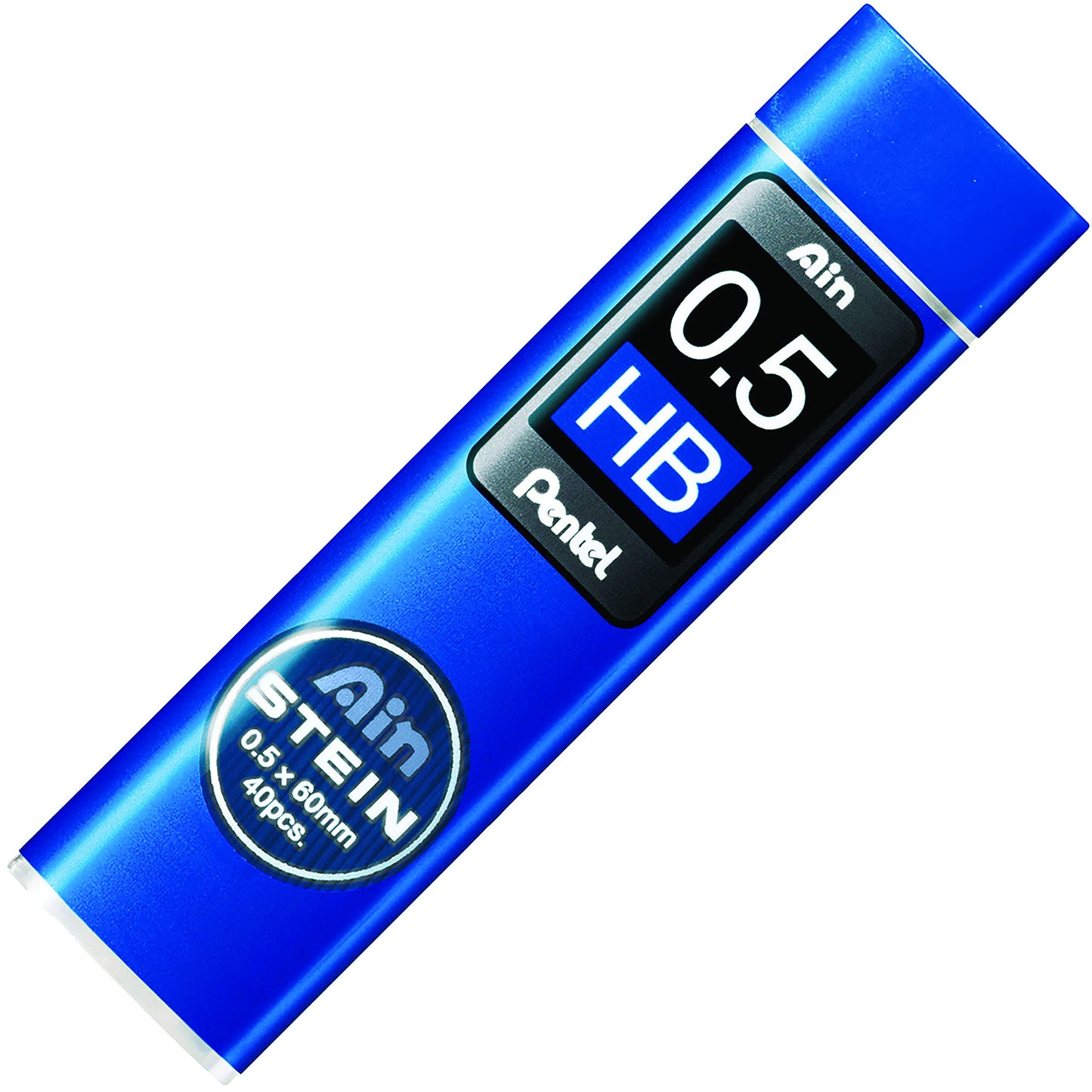 Pentel Ain Stein Lead Refill for Mechanical Pencils, HB Grade, Standard Lead for Everyday Use, 40 Leads per Tube, 0.5mm Fine Point, C275-HB, Box of 12