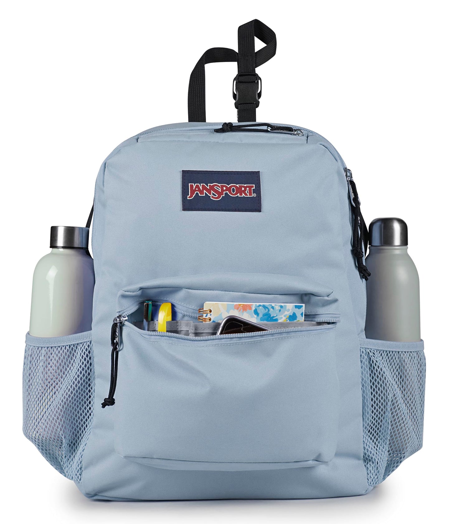 JanSport Central Adaptive Backpack – Wheelchair & Walker Compatible, Tuck-Away Shoulder Straps, Adjustable Backrest Loops & Anchor Straps, Blue Dusk