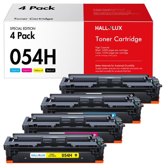054H Toner CRG-054 for Canon 054H Toner Cartridge for Canon 054 Black for Canon MF643Cdw MF645Cx LBP620C MF641Cw LBP621Cw LBP623Cw Color Image Class Printer (1 Black, 1 Magenta, 1 Cyan, 1 Yellow)