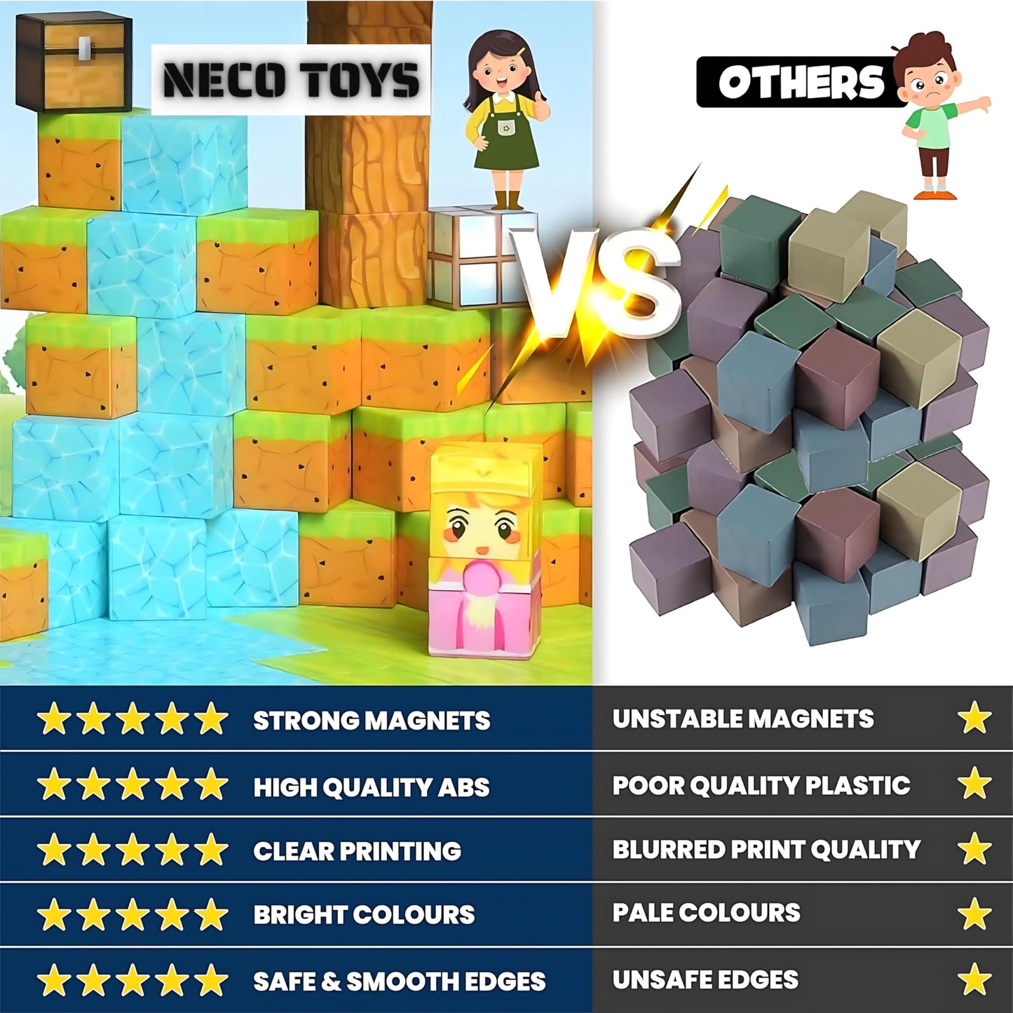 150PCS Magnetic Blocks Building Cubes, STEM Learning Toys Magic Portal Adventure Set, Stacking Blocks Montessori Sensory Games, Educational Birthday Gift for 3 4 5 6 7 8-12 Year Old Boys & Girls