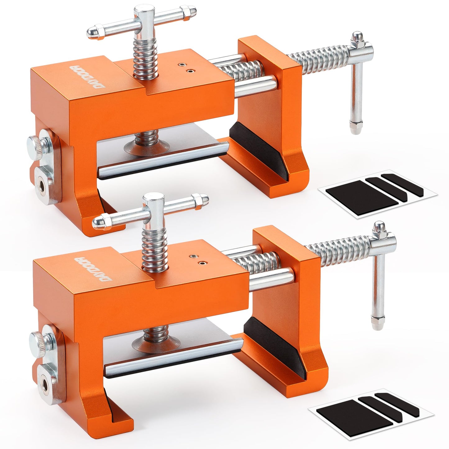 DAYDOOR Cabinet Clamps, Cabinet Face Frame Installation Clamps, Cabinet Alignment Tool for Woodworking, 2-Pack, Orange