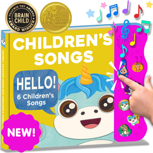 Children's Songs Musical Books for Toddlers 1-3, Astro Learns English Singing Books