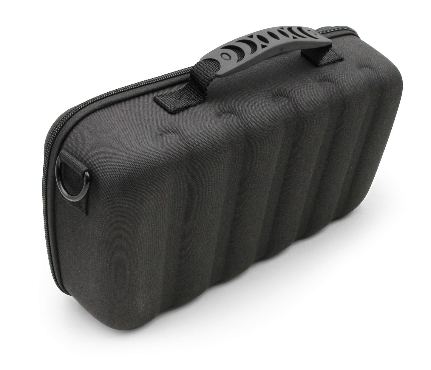 CASEMATIX Two Wireless Microphone Case Compatible with Wireless Mic System Handheld Microphones Sennhesier, Shure and More, Dual Mic Bag with Shoulder Strap and Hard Shell Exterior
