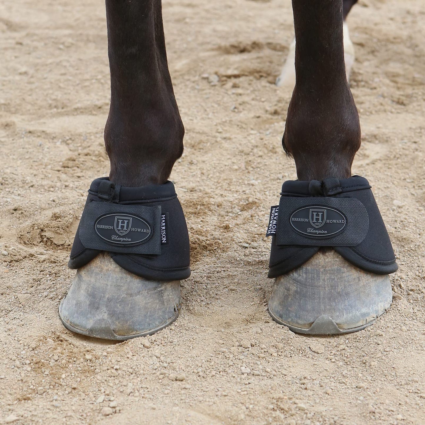 Harrison Howard Horse Bell Boots Overreach Bell Boots No-Turn Bell Boots for Horse-Sturdy Protective Hoof Boot