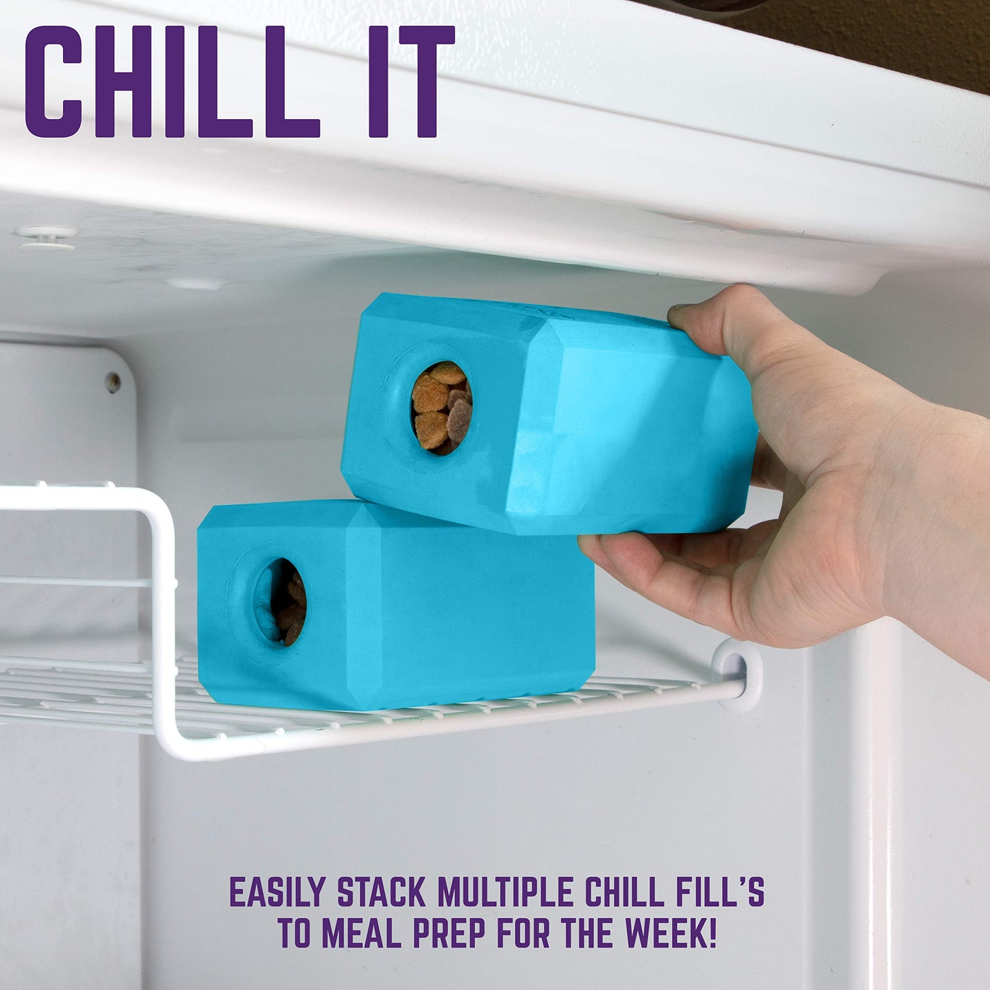 Chew King Premium Treat Dog Toy, XL, Extremely Durable Natural Rubber Fillable Toy Collection, Frozen Feeding, All Breed Sizes