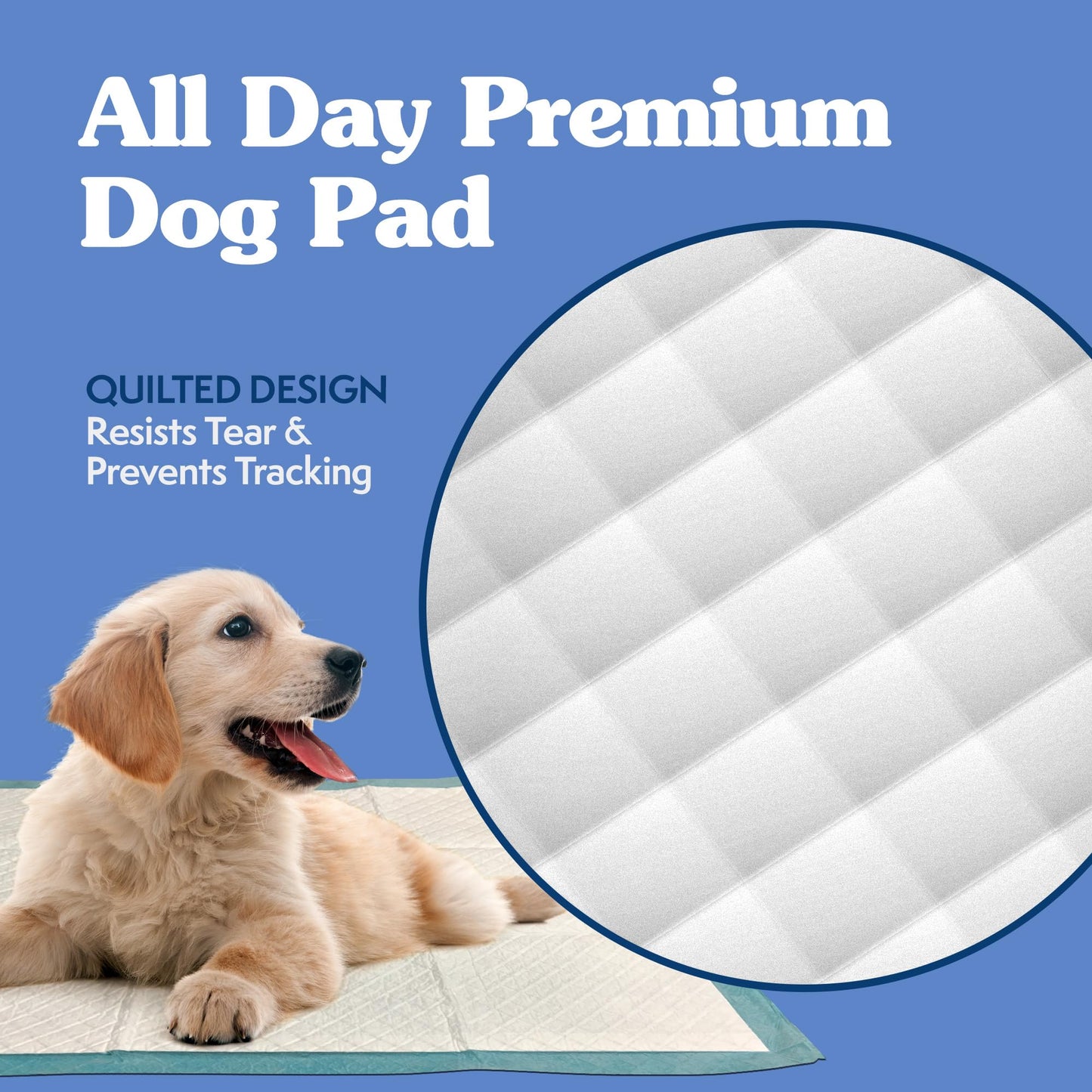 Simple Solution Training Puppy Pads | Extra Large, 6 Layer Dog Pee Pads, Absorbs Up to 7 Cups of Liquid | 28x30 Inches, 50 Count