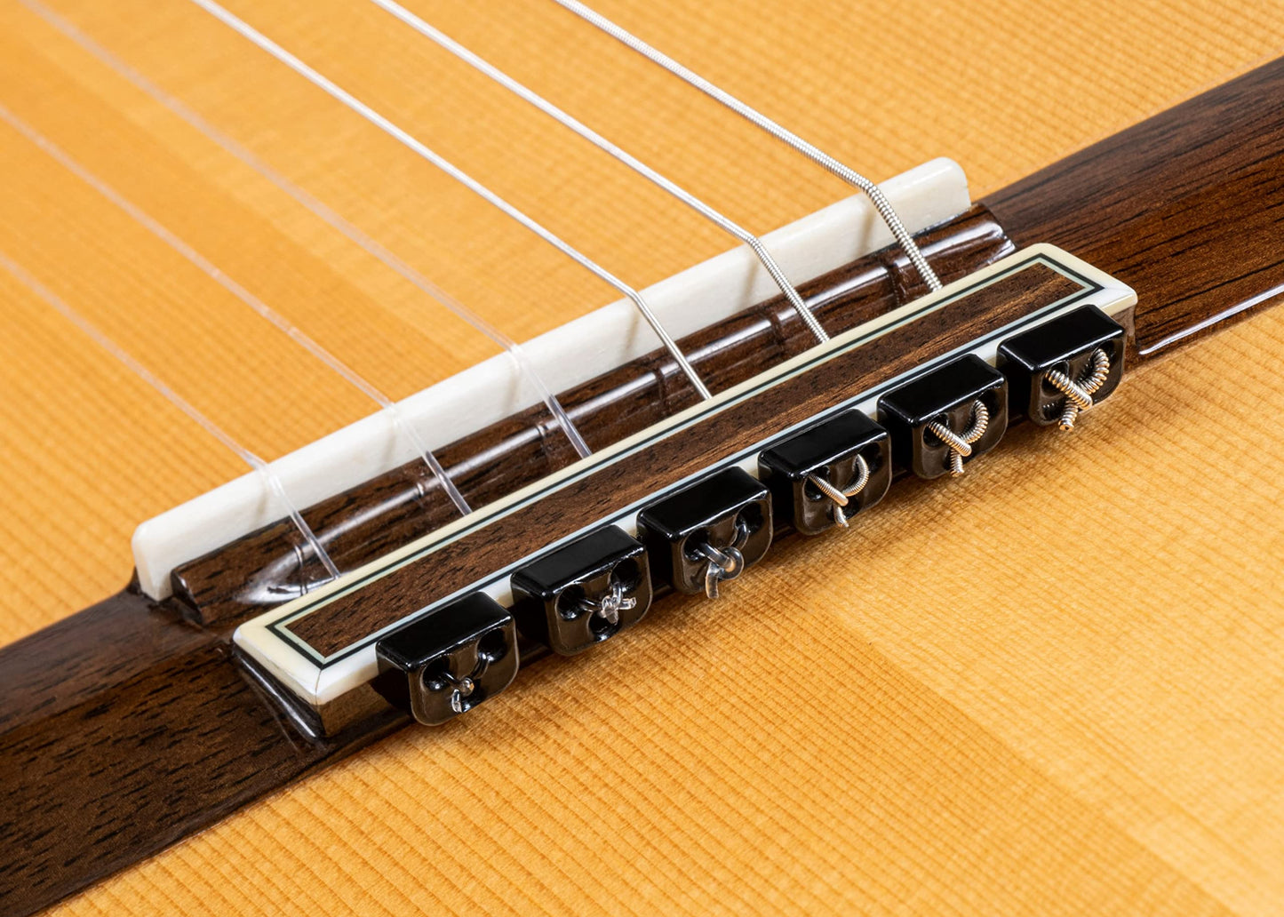 Alba Guitar Beads Acoustic Classical Guitar Beads in Gloss Black for Nylon Strings Flamenco Guitar