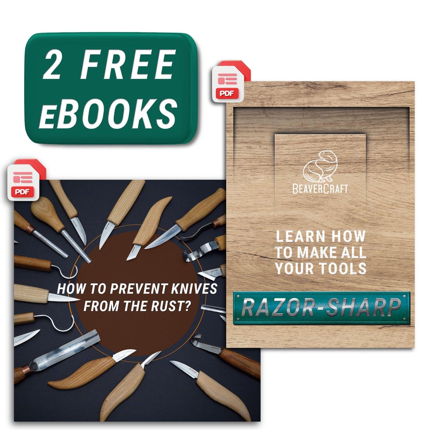 BeaverCraft Wood Carving Knife Kit for Beginners & Kids S15 – Whittling Knives Set with Sloyd, Chip Knife for Carvers – Wood Whittling Kit Includes Carving Tools, Leather Strop, Polishing Compound