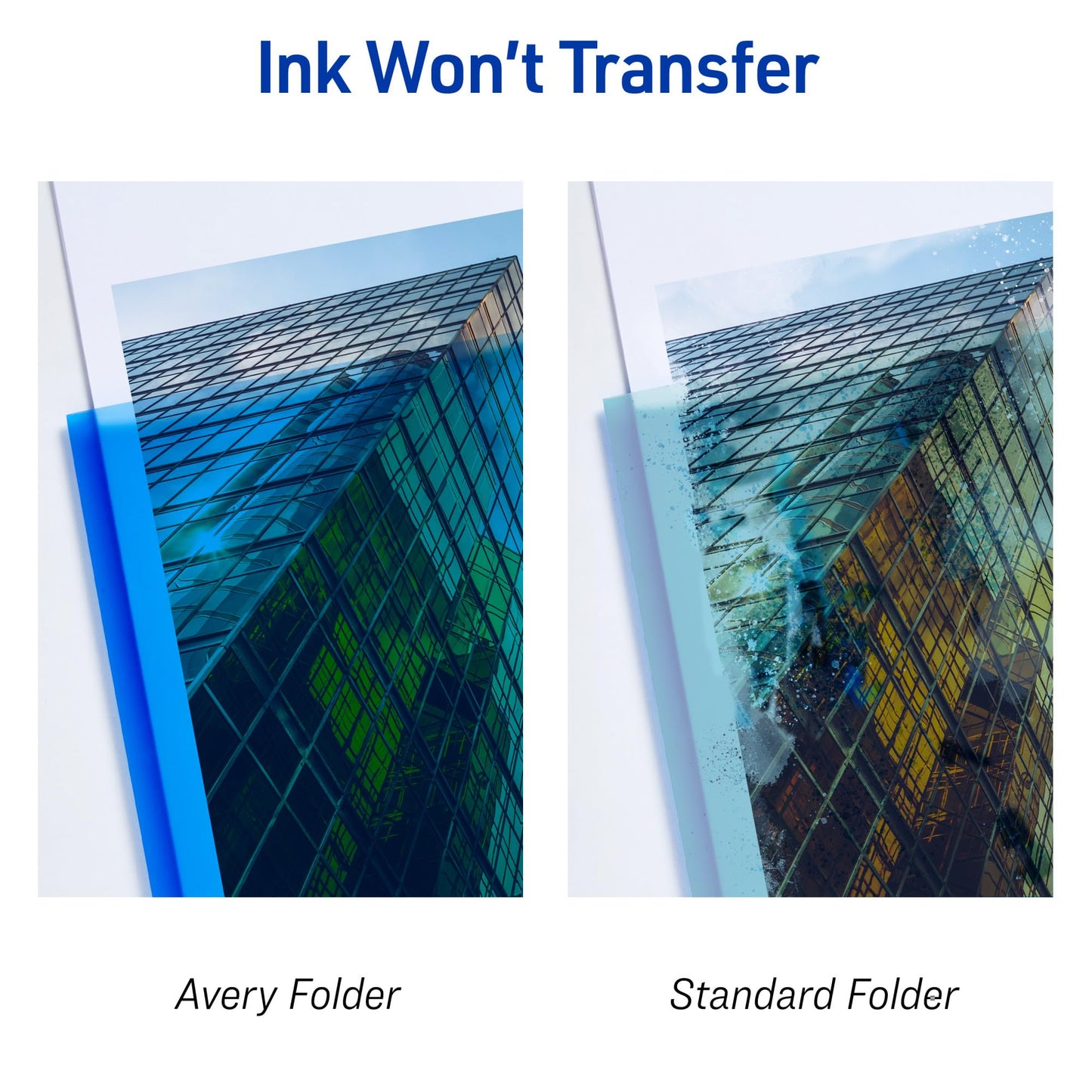 Durable Clear Front Report Covers, Dark Blue, 25 Covers/BX