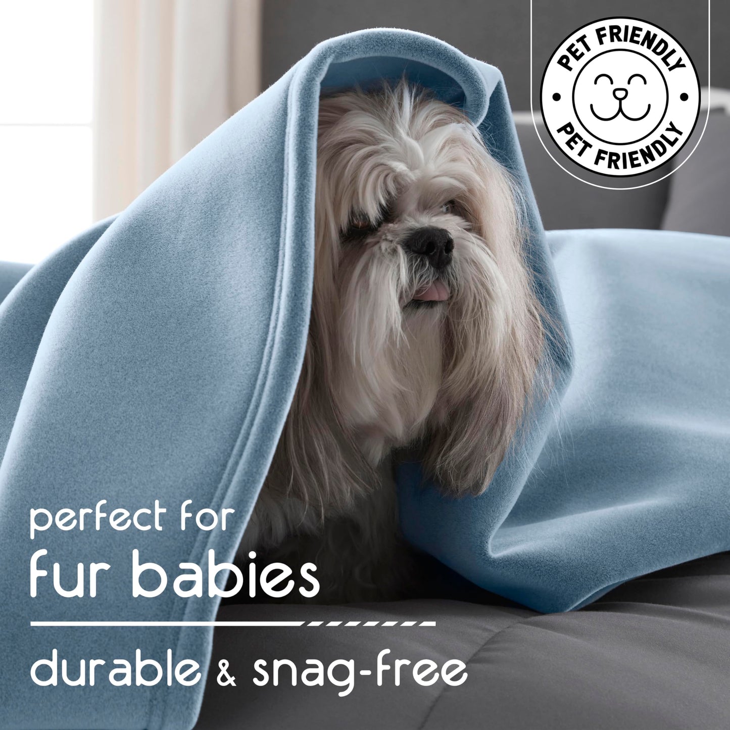 Vellux Original Blanket, Full/Queen, Wedgewood Blue