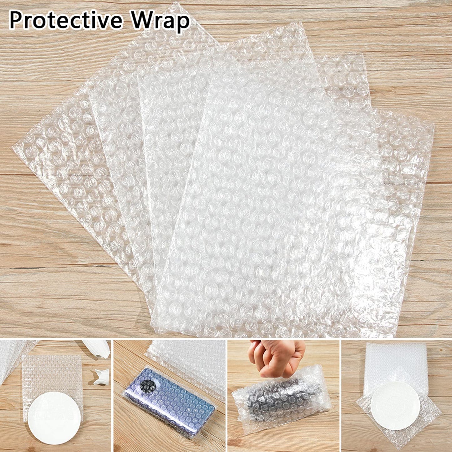 120 Pack Bubble Cushioning Bags, 5.9 x 7.9Inch Clear Protective Bubble Out Bags, Cushioning Pouches for Shipping, Moving, Storage, Mailing & Packaging
