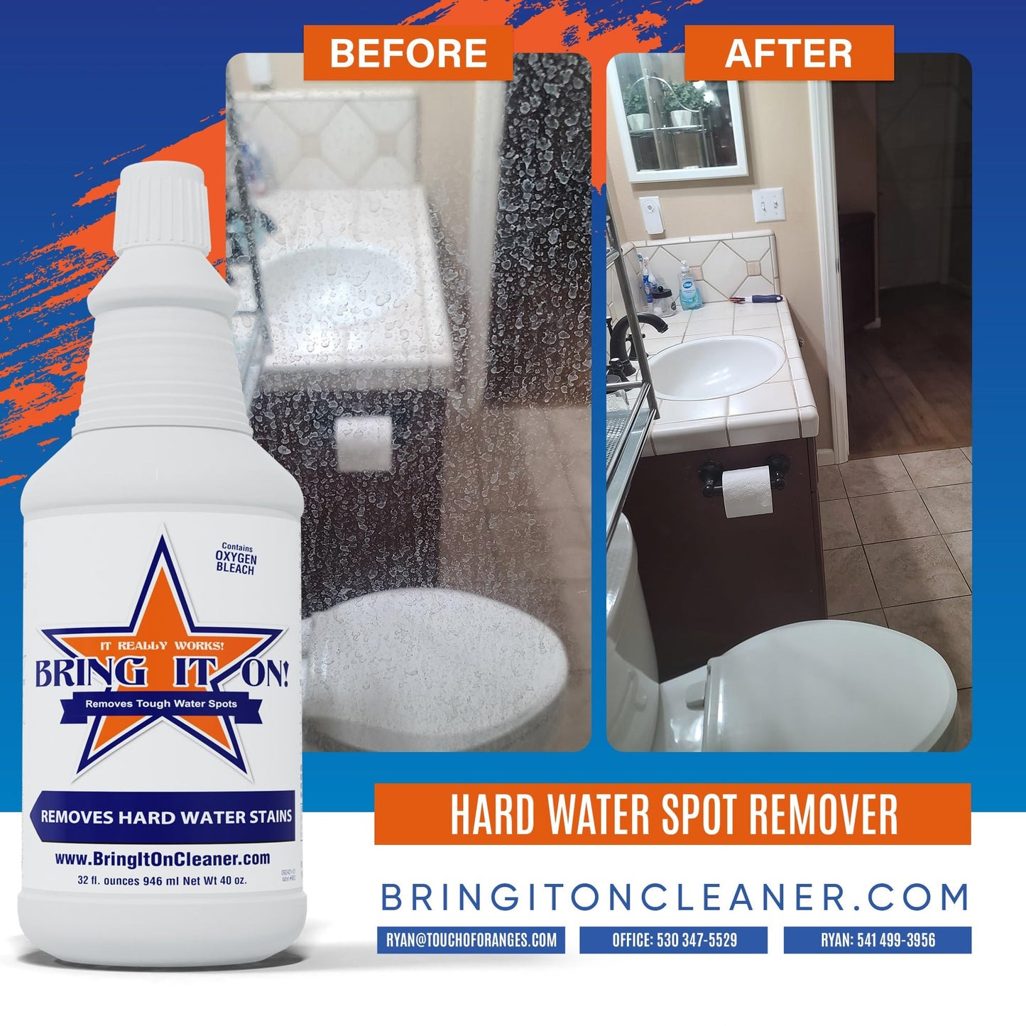 Water Spot Remover Bring It on Cleaner for Tough Water Stains 16 fl oz by Bring It On Cleaner