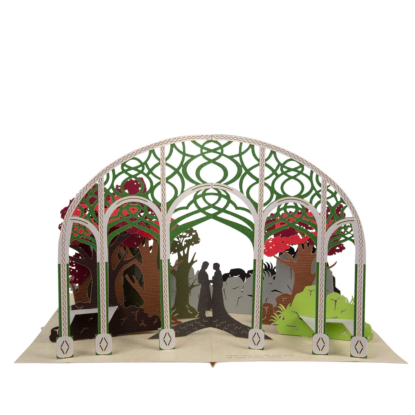 Lord of the Rings Pop-Up Greeting Card - I Would Rather Share One Lifetime With You, Than Face All The Ages Of This World Alone - Love, Romance - LOTR Pop Up Card Gift - 5 x 7