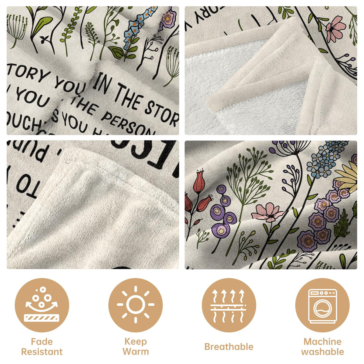Afterprints 60th Birthday Gifts for Women, Chapter 60 Birthday Blanket, 60 Year Old Bday Gift for Woman, Friend, Sister, Mom, 1966, 60th Birthday Decorations, Turning 60 Throw Blankets 50'' x 60''