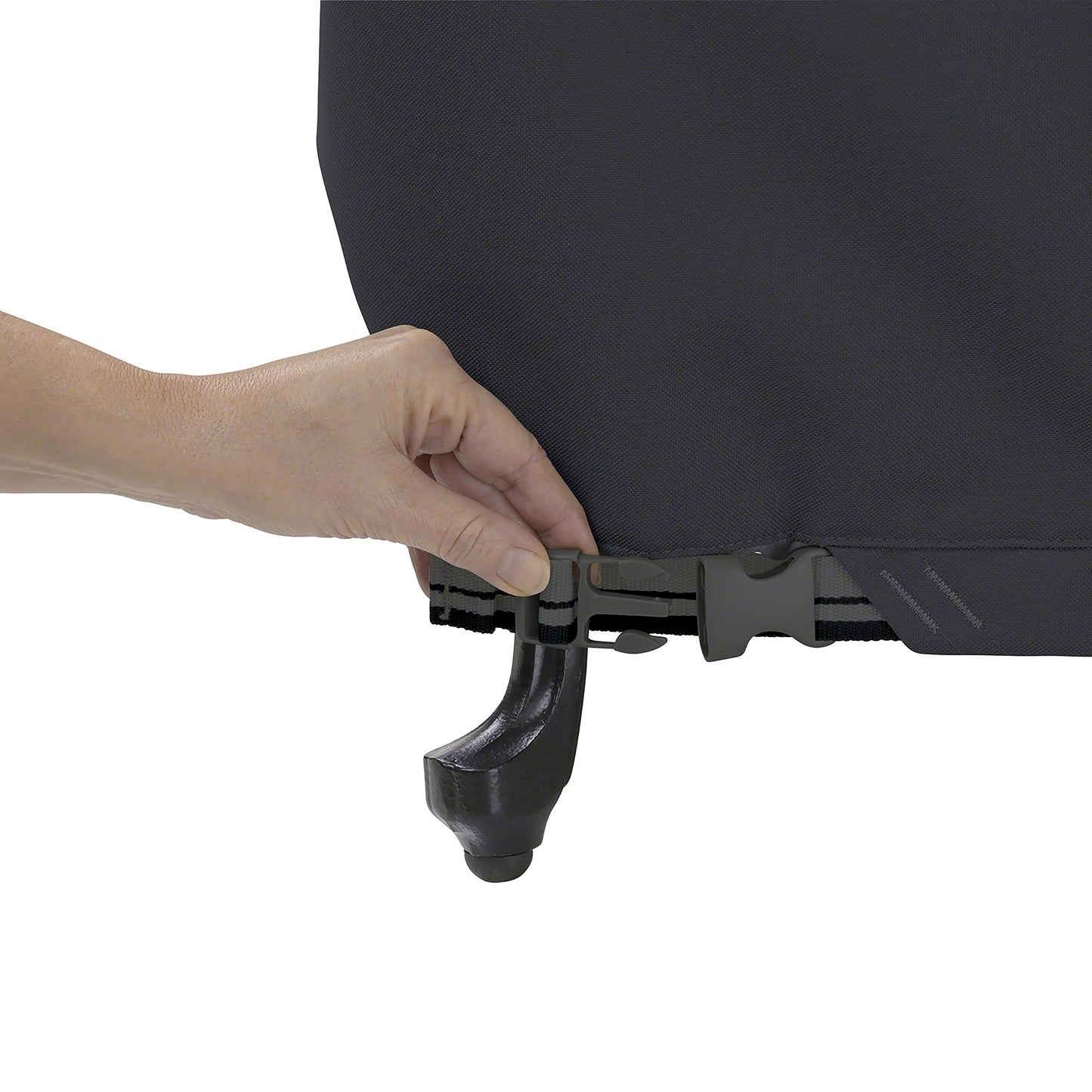 Classic Accessories 55-395-040401-EC Ravenna Cover for Kamado Ceramic Grills, Large, Black