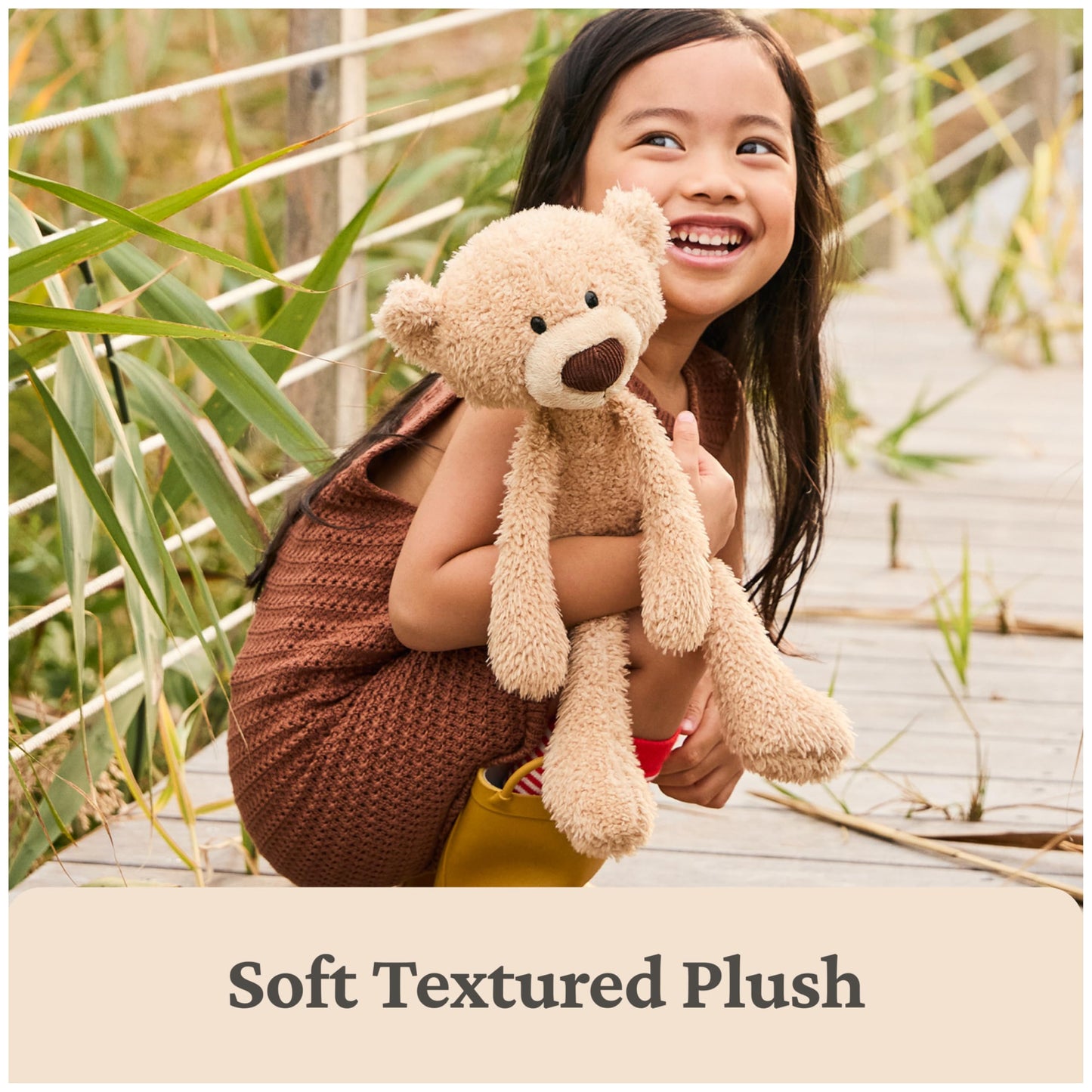 GUND Forever Friends: Toothpick Classic Teddy Bear, Premium Stuffed Animal for Ages 0 and Up, Beige, 15”
